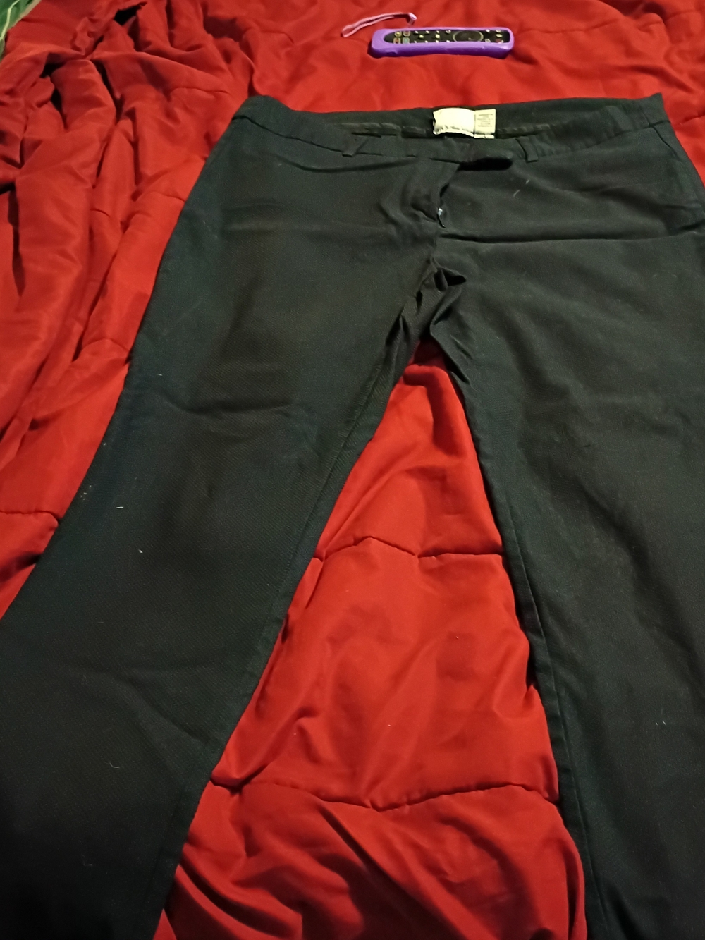 Adrienne Vittadini Black Stretch Trousers